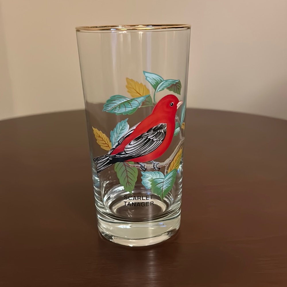 West Virginia Glass American Songbird Scarlet Tanger